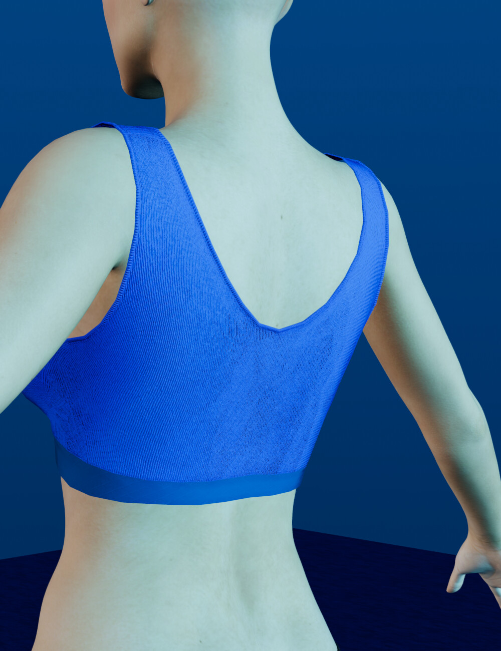 how to make a sports bra with zbrush