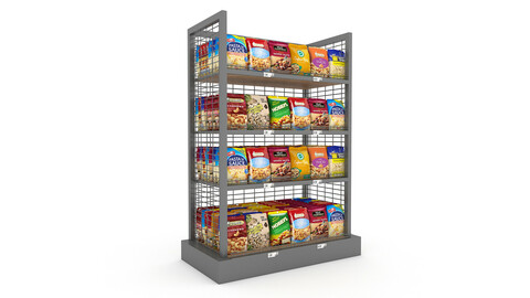 3D nuts and chips store model