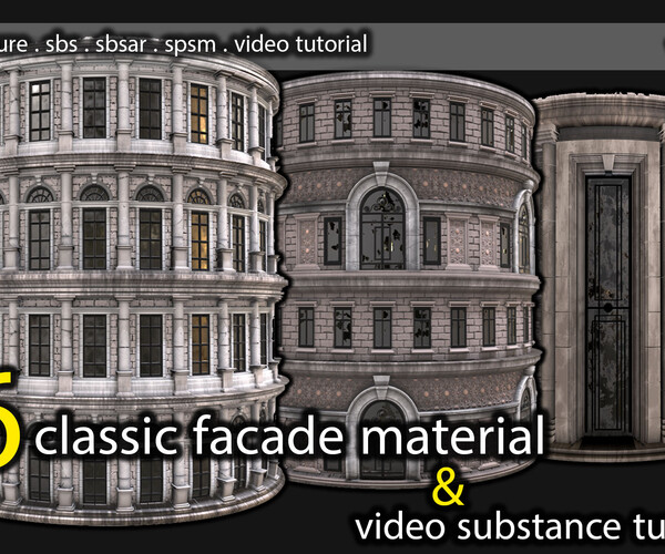 ArtStation - facade material pack | Tutorials
