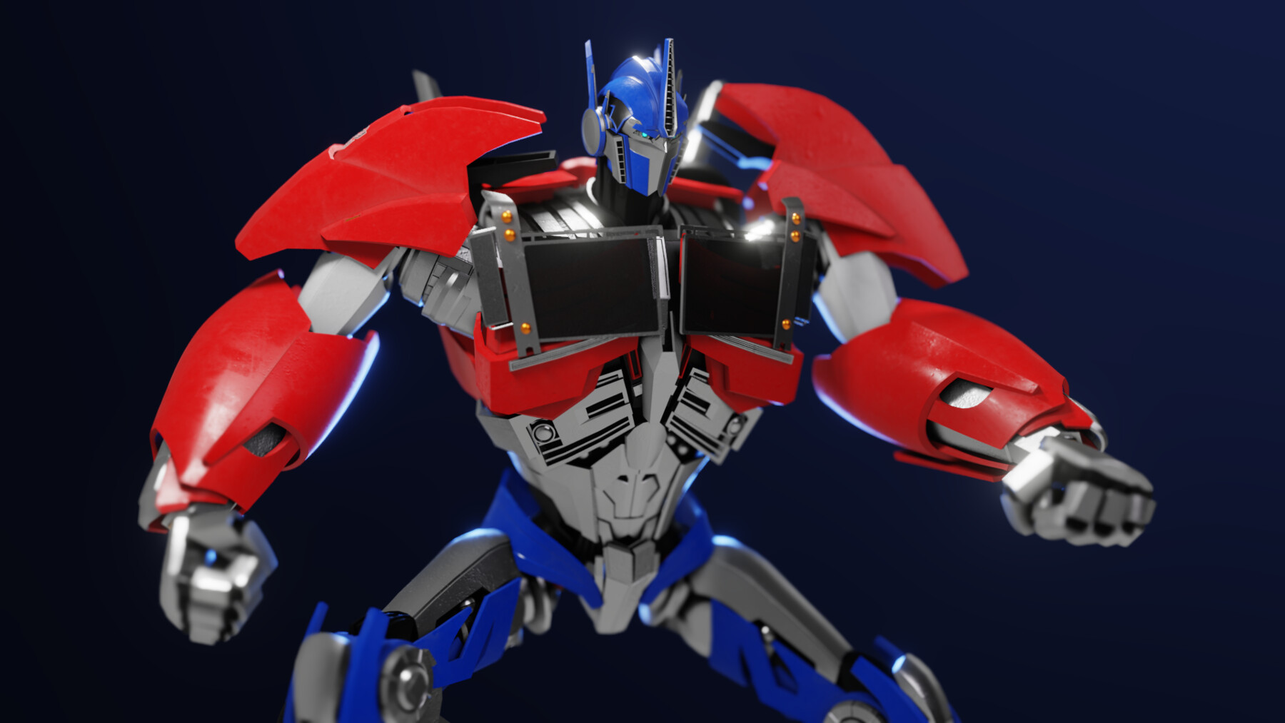 Optimus Prime Transformers Prime Rig - 3D Model by billnguyen1411