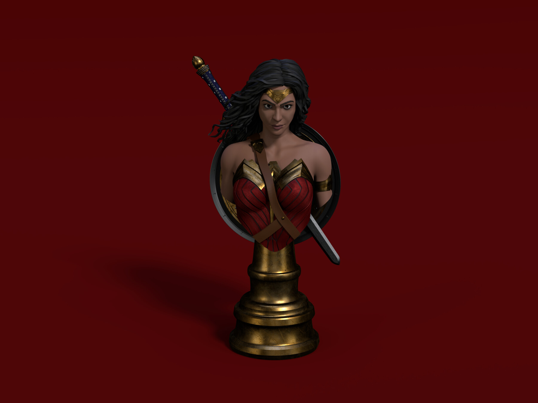 Justice woman. Чудо женщина 3д модель. Wonder woman Bust 3d Print.