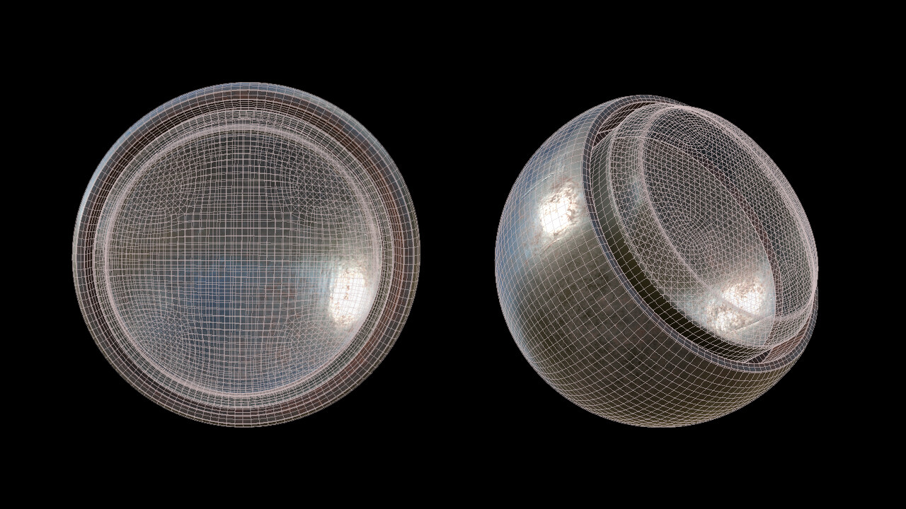ArtStation - glass + metal rust shader (smart material) | Game Assets