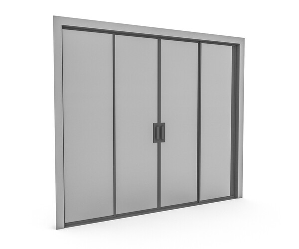 ArtStation 3D glass door Game Assets