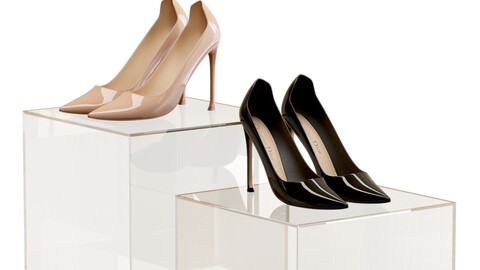 3D Model / Shoes 01 / High Heel Shoes / Dior D-Moi Pump