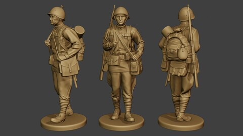 Russian soldier ww2 Walk2 R1