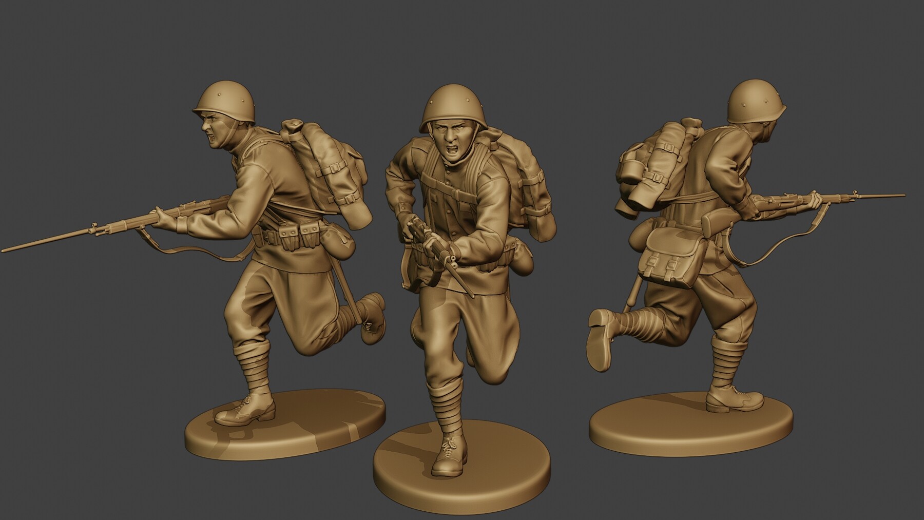 ArtStation - Russian soldiers ww2 R1 Pack 1 | Resources