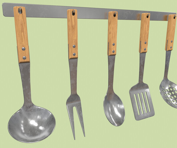ArtStation Kitchen Utensils Game Assets