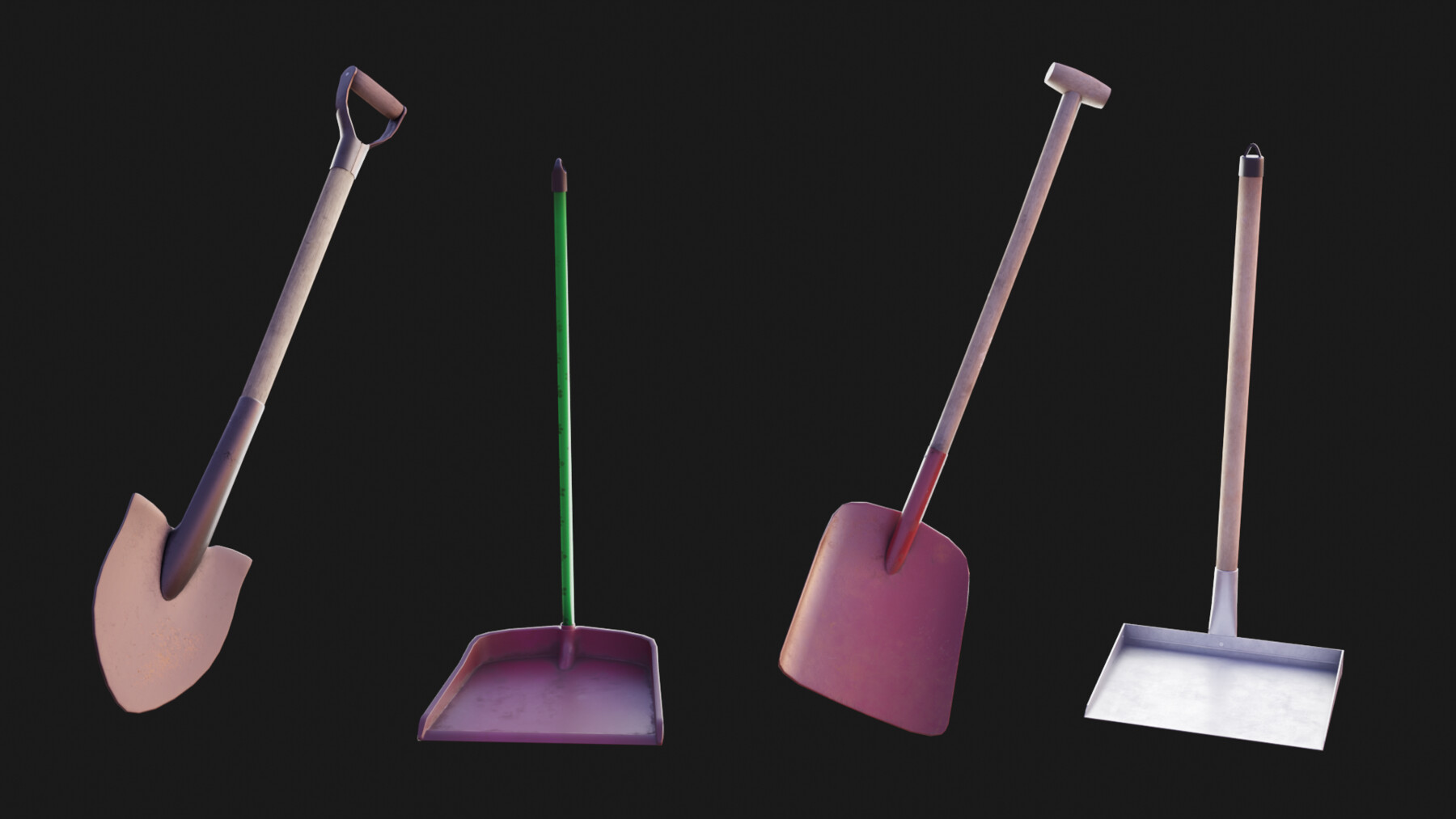 ArtStation 4 Shovels Game Assets