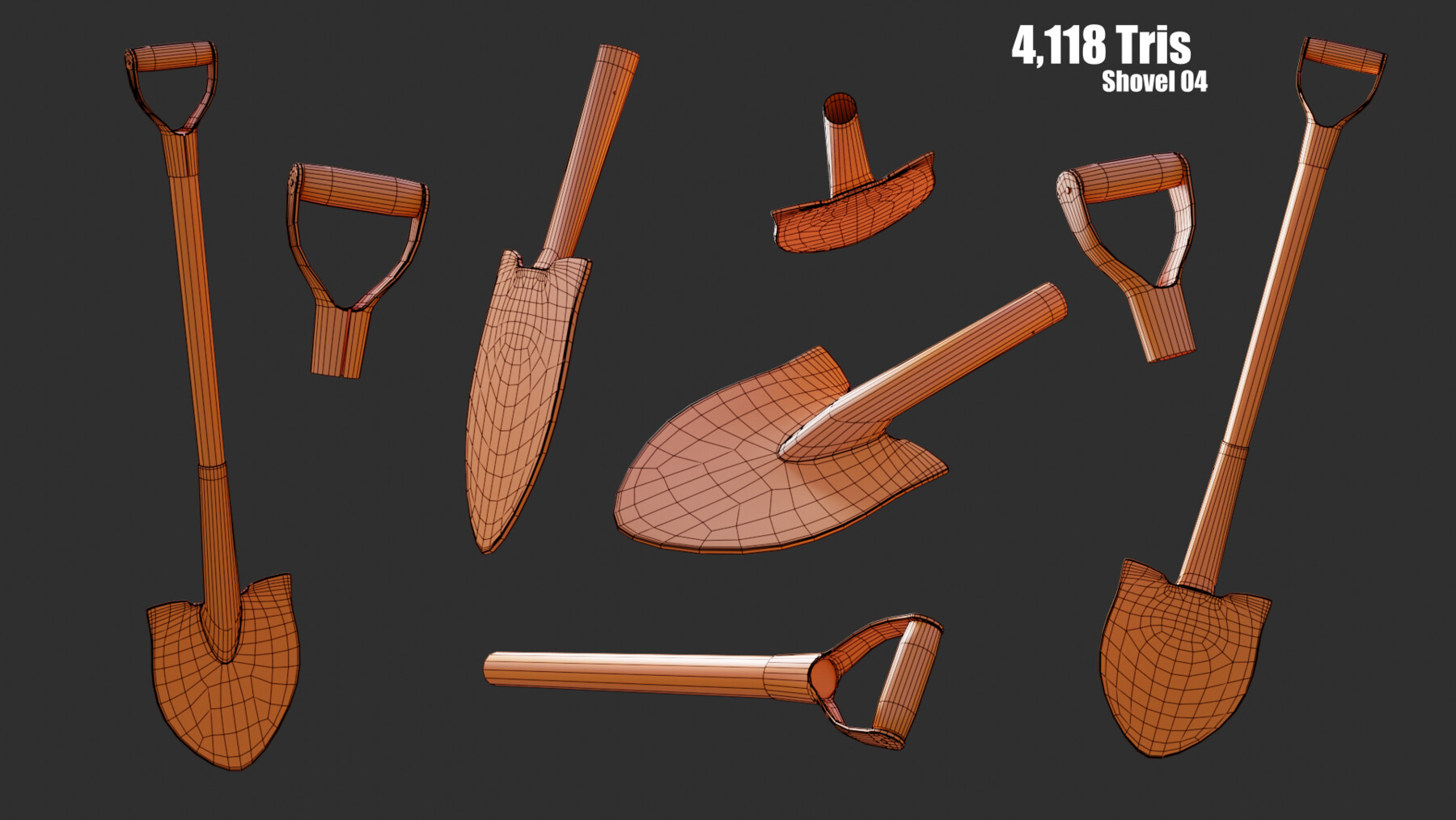 ArtStation 4 Shovels Game Assets