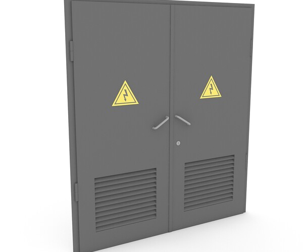 ArtStation - electrical transformer gate 3D model | Game Assets