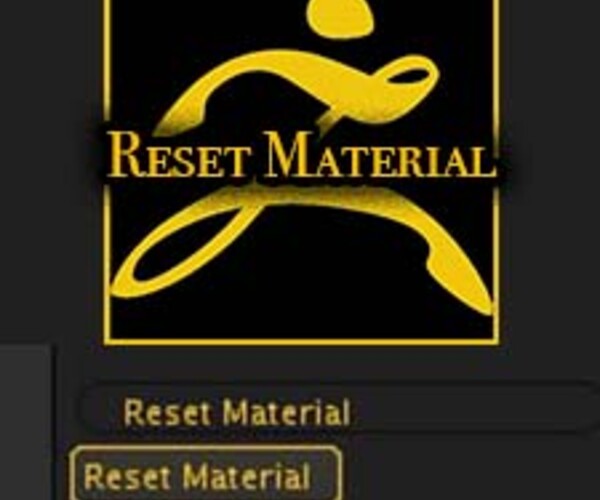 how to reset materials in zbrush