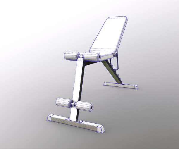 ArtStation - PBR Flat Incline Decline Bench Press | Game Assets