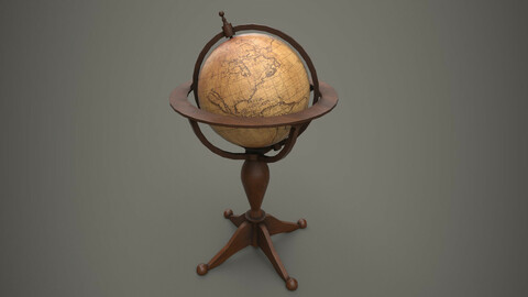 Standing Globe Antiques PBR