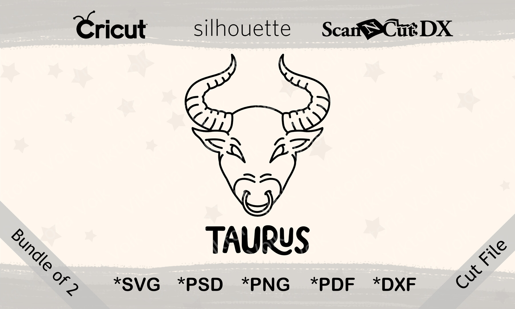 Taurus svg Zodiac Svg Taurus Sign Svg Taurus Zodiac sign Svg