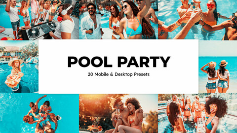 20 Pool Party LUTs and Lightroom Presets