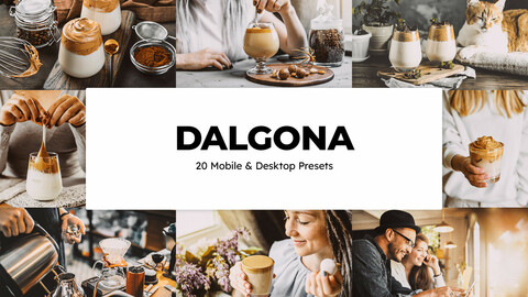 20 Dalgona LUTs and Lightroom Presets