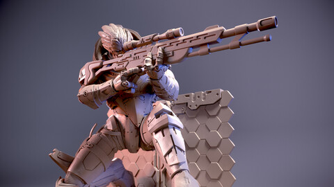 Mass Effect Fanart - Garrus Vakarian 3d print model