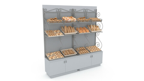 3d bread and cake sales 02 3D model