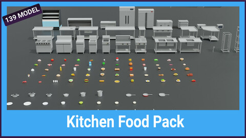 Pandazole - Kitchen Food lowpoly pack