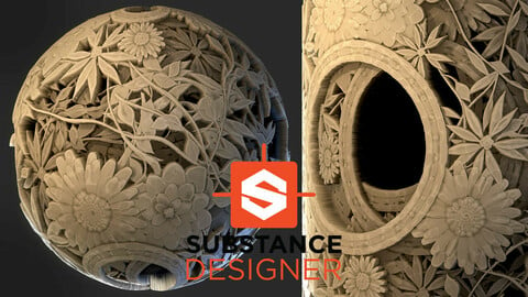 Stylized Carved Ivory - Substance Designer