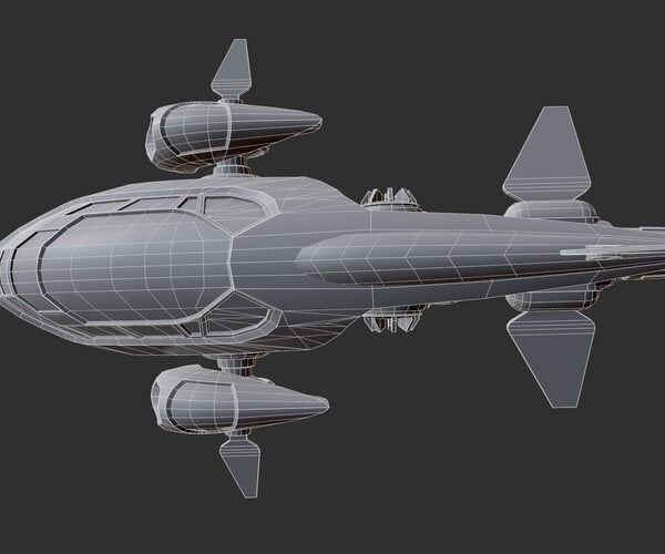 ArtStation - Small Spaceship 3d Model | Game Assets