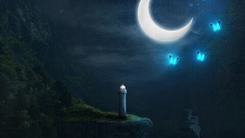 The lighthouse in Magical land