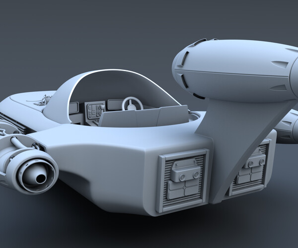 ArtStation LANDSPEEDER model for sale Game Assets