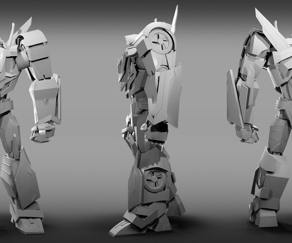 ArtStation - 3D Wheeljack Transformers Prime 3D Character Rig | Game Assets