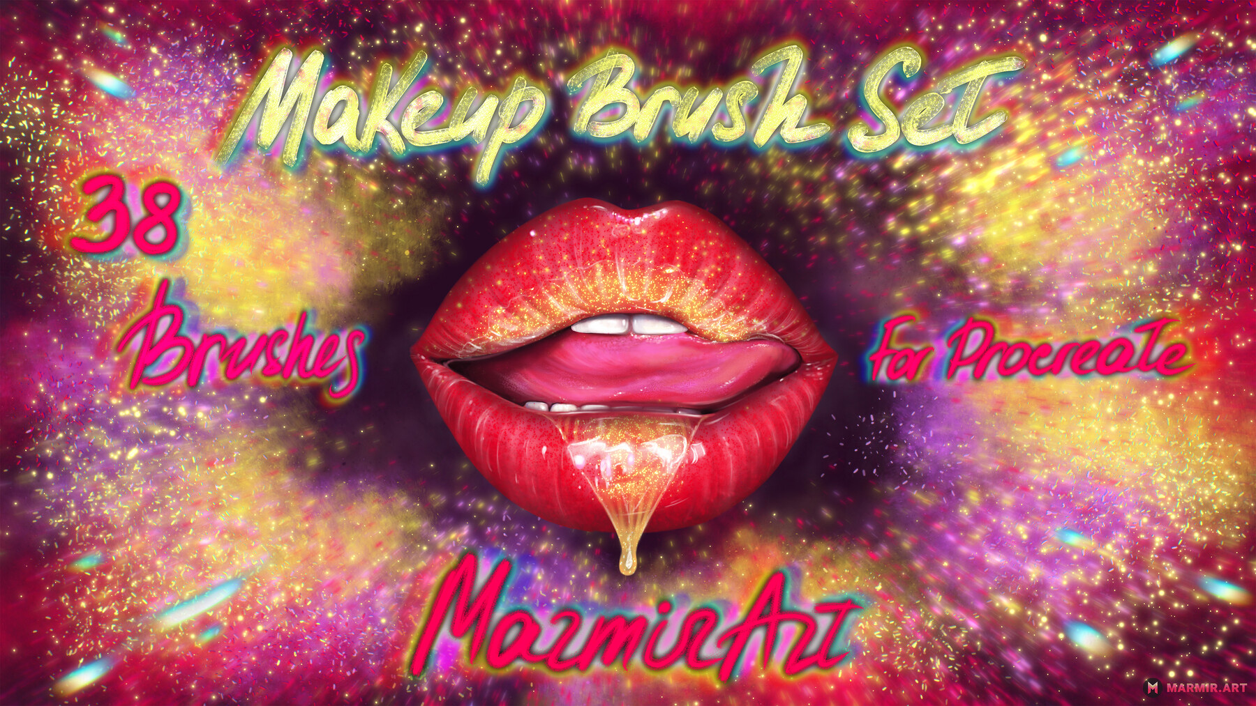 ArtStation - Makeup Brush Set | 38 MarMirArt Makeup Brushes For ...