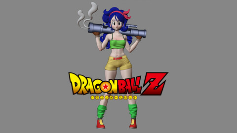 Dragon Ball Launch Figurine for 3D Printing (Fanart)