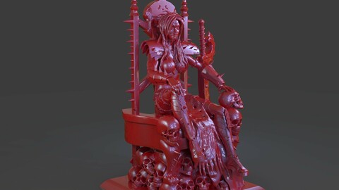 Killer Woman Death God Sculpture