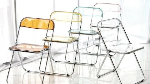 Vega Polar Transparent Folding Chair