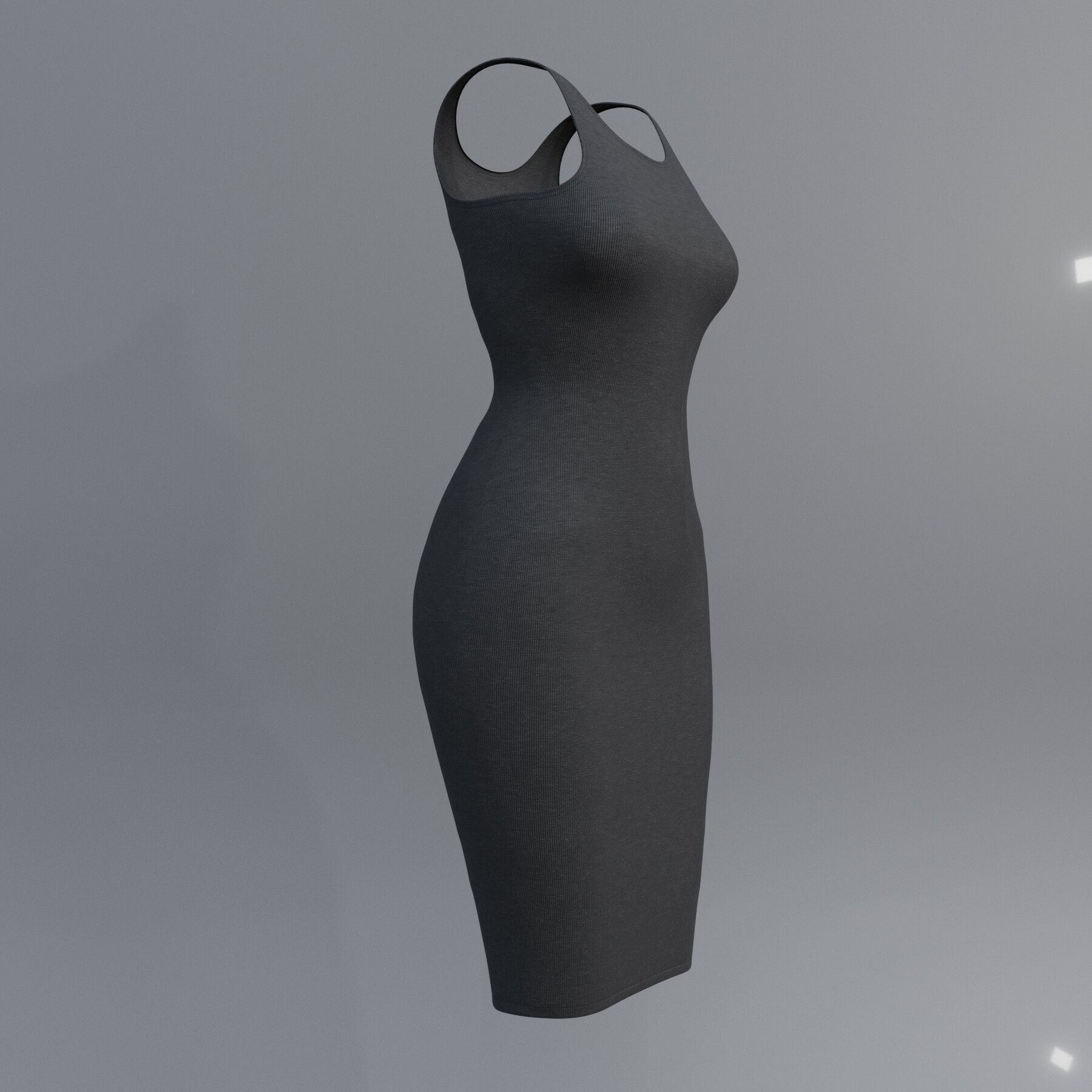 ArtStation - 3D women sexy bodycon tank dress | Game Assets