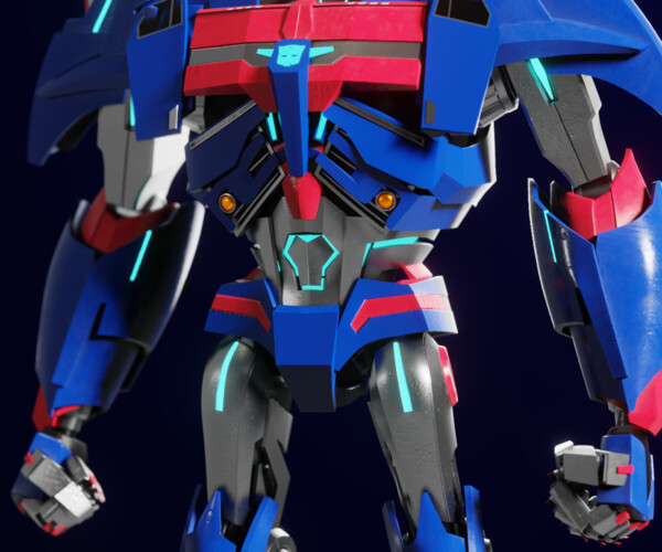 ArtStation - Ultra Magnus Transformers Prime 3D Character Rig | Game Assets