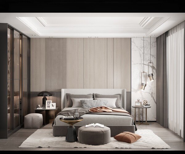 ArtStation - Modern Style Bedroom - 540 | Resources