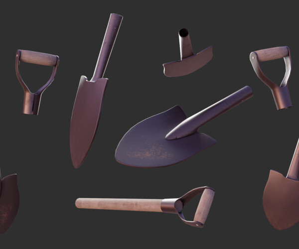 ArtStation 4 Shovels Game Assets