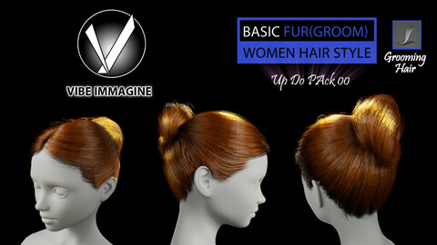 Hair Pack UpDo Real-Time Hairstyle Unreal Engine 4