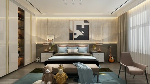 Modern Style Bedroom - 579