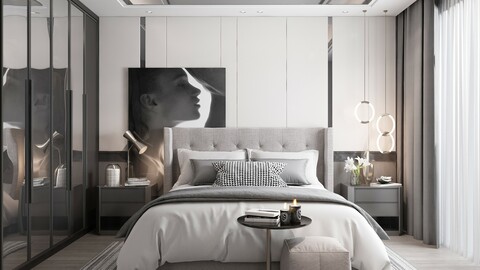 Modern Style Bedroom - 608