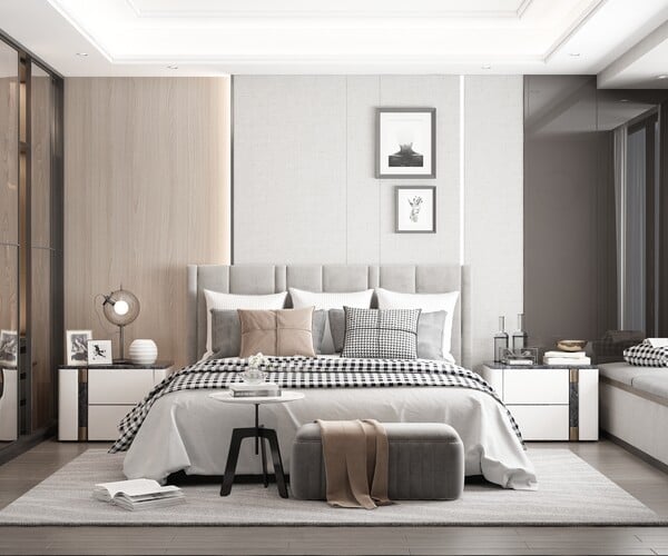 ArtStation - Modern Style Bedroom - 617 | Resources