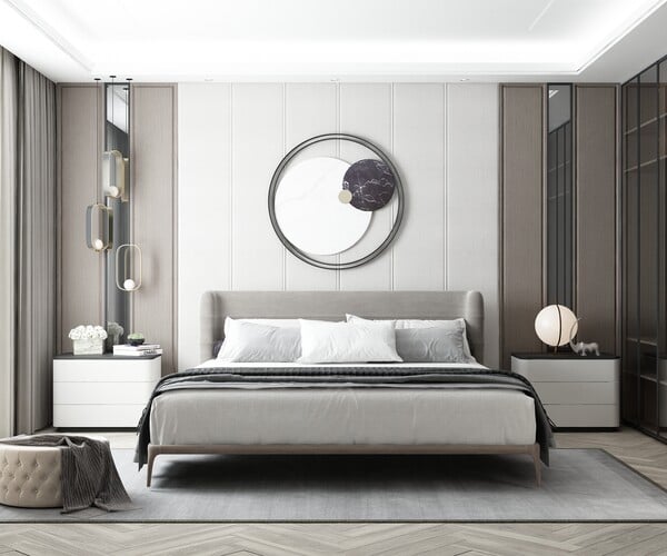 ArtStation - Modern Style Bedroom - 619 | Resources