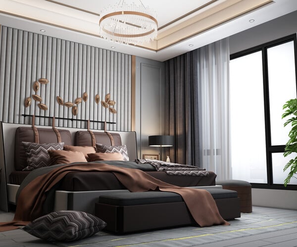 ArtStation - Modern Style Bedroom - 622 | Resources