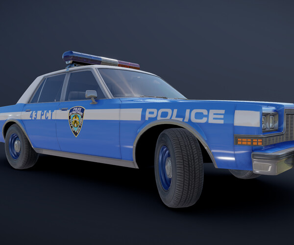 Artstation - 80s Ny Police Car 