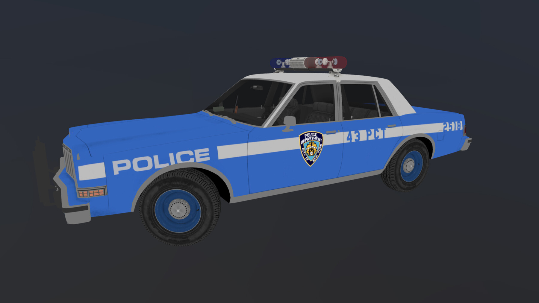 ArtStation - 80s NY police car | Game Assets