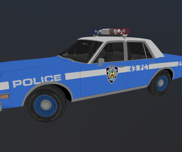 ArtStation - 80s NY police car | Game Assets