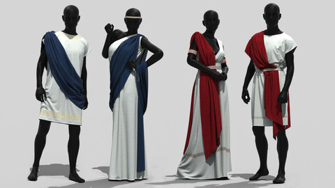 Realistic 3D model of Roman Outfits