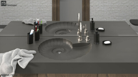 Ammonite Washbasin by HighTech Design