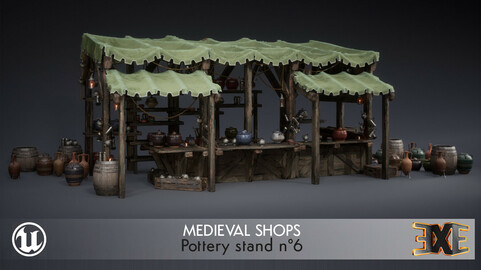 EXE Medieval Shop - Pottery Stand 6