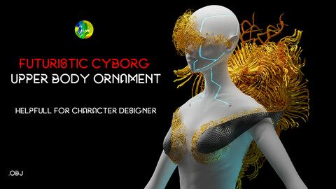 Futuristic  ornament / cloths for women / cyborg
