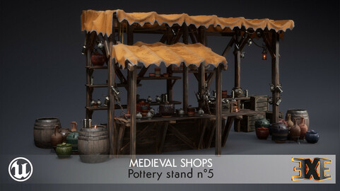 EXE Medieval Shop - Pottery Stand 5
